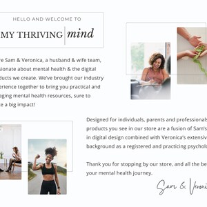 Anxiety Journal and Worksheets for Overthinking and Negative Thoughts