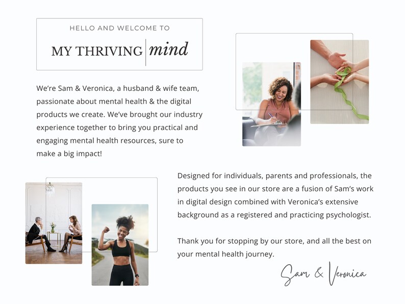 Anxiety Journal and Worksheets for Overthinking and Negative Thoughts
