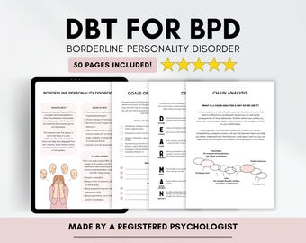 Arkusze DBT do zarządzania BPD z wykorzystaniem umiejętności regulacji emocji (plik PDF do pobrania w wersji cyfrowej)