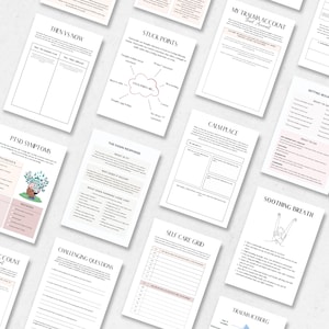 Trauma Worksheets Adult MEGA Bundle