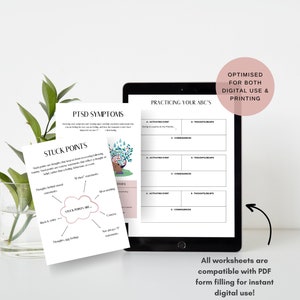 Trauma Worksheets Adult MEGA Bundle