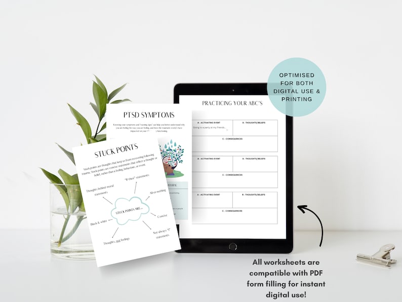Trauma Coping Skills Workbook Bundle