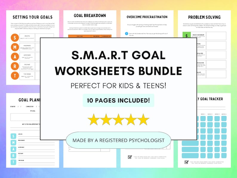 Kids & Teens Goal Setting Worksheets