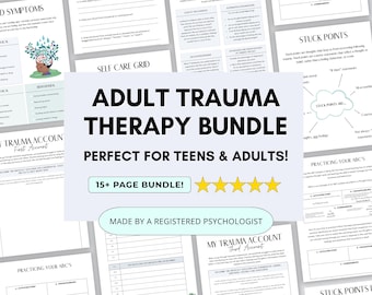 PTSS-werkbladen traumatherapie bij volwassenen: werkboek copingvaardigheden (afdrukbare en invulbare pdf)