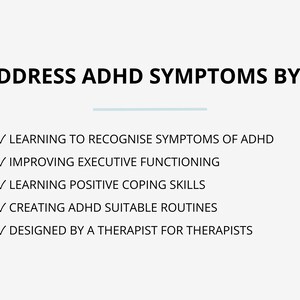 ADHD Late Diagnosis Therapy Worksheets for Adults