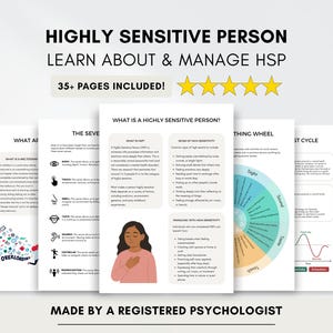 HSP-Therapie Arbeitsblätter: Reizüberflutung, Emotionsregulierung, Körperkartierung