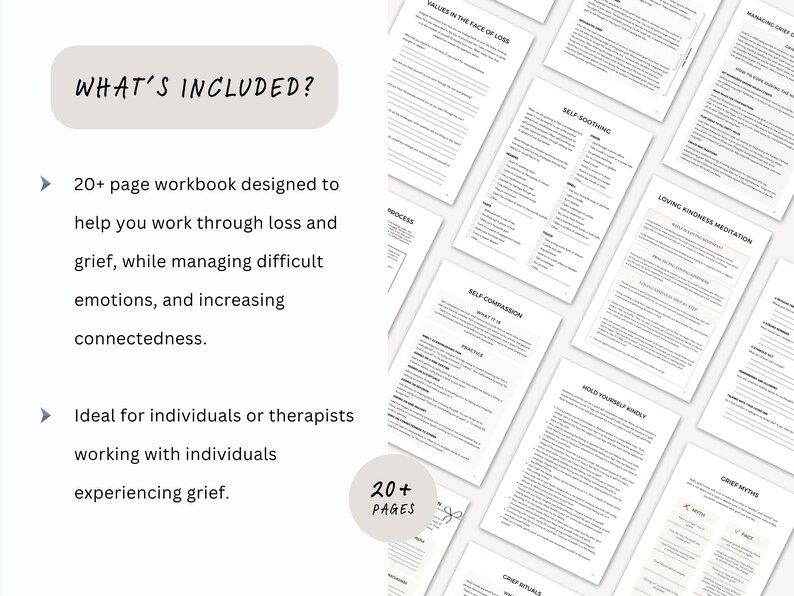 Grief Workbook for Adults Managing Grief and Loss