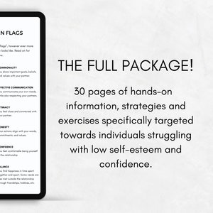 Self-Esteem Worksheets: Confidence Building Workbook (Digital Download)
