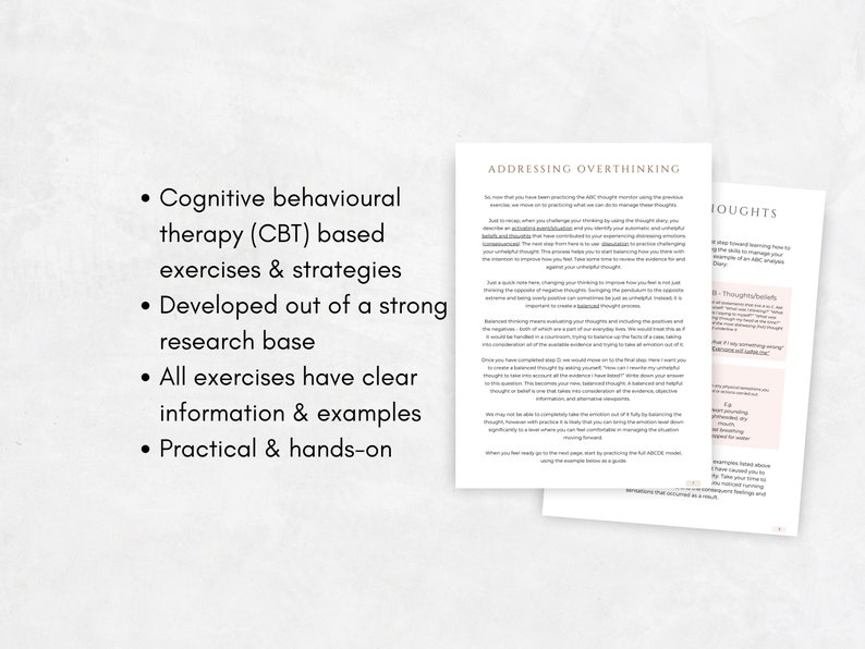 Overthinking Journal for Stress Management