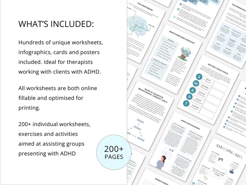 ADHD Worksheets Complete Bundle