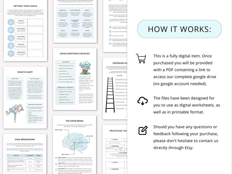 ADHD Worksheets Complete Bundle