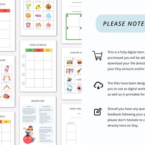 Sensory Diet Therapy Toolbox with Visual Schedules