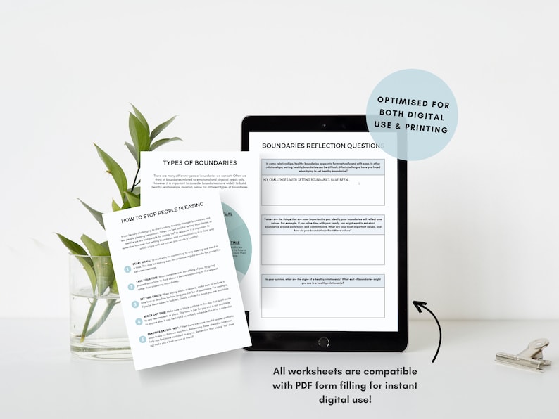 People Pleasing & Boundary Setting Worksheets