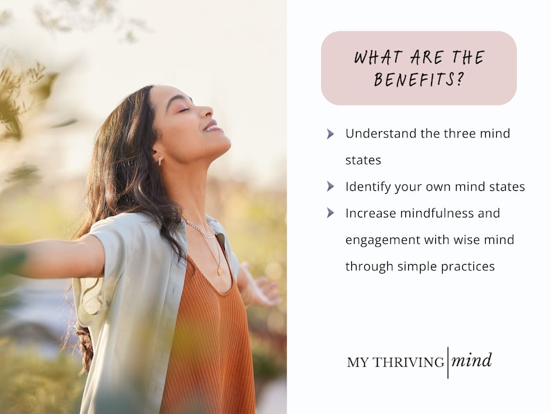 Wise Mind Therapy Handouts to Understand Three DBT Mind States