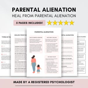 Werkbladen ouderverstoting: bronnen voor therapie en echtscheiding (digitale pdf-download)