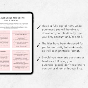 CBT for OCD Therapy Worksheets Bundle
