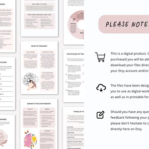 Complex Trauma Worksheets with Trauma Iceberg