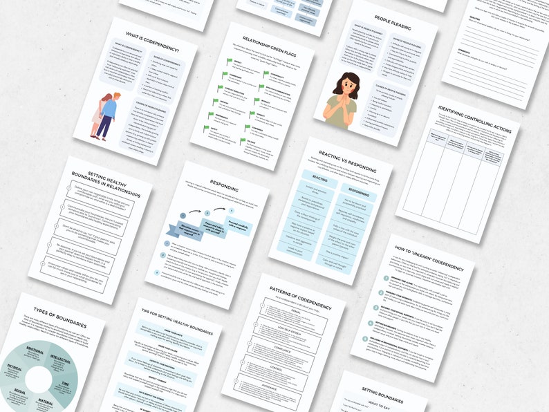 Codependency Worksheets Bundle
