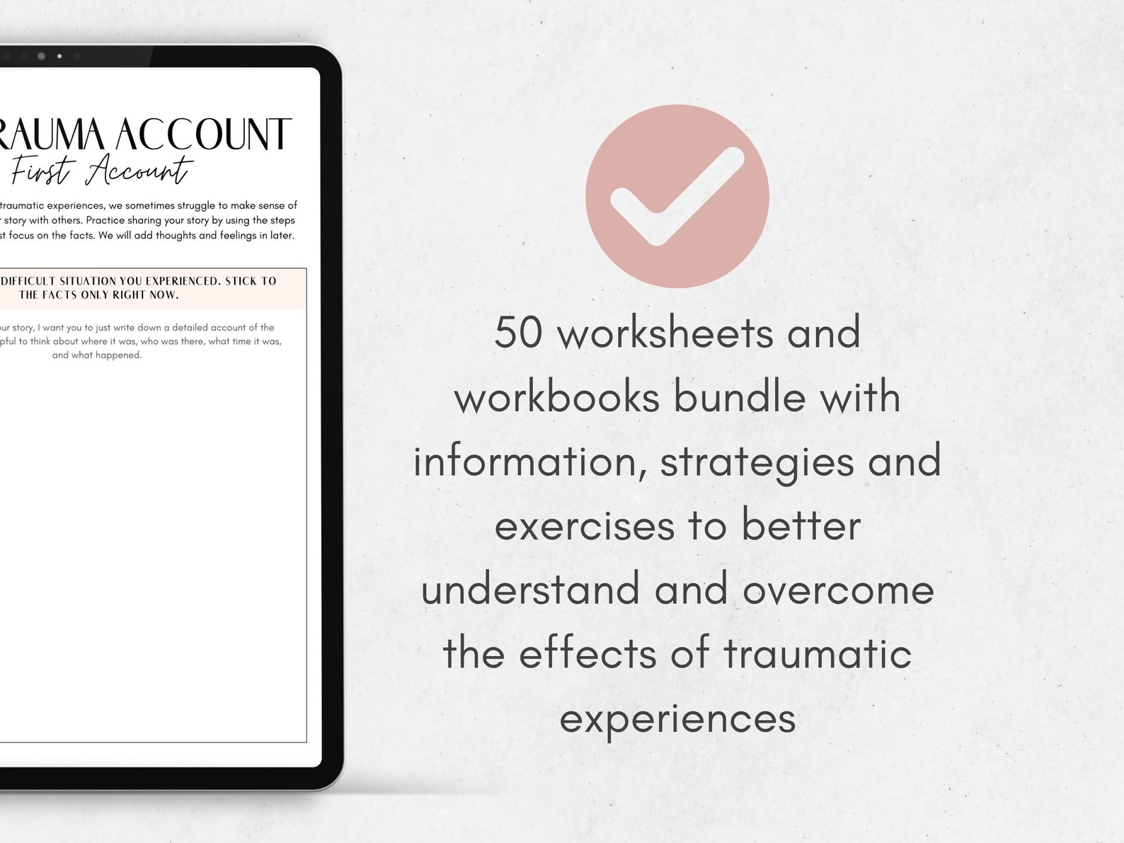 Trauma Therapy Worksheets Mega Bundle With CBT for PTSD & Somatic ...