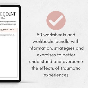 Trauma Worksheets Adult MEGA Bundle