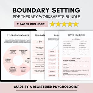 Boundary Setting Therapy Handouts: Healthy Relationships & Assertive Communication