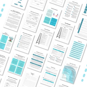 ADHD Worksheets Bundle for Adults & Teens | ADHD Planner Workbook ...