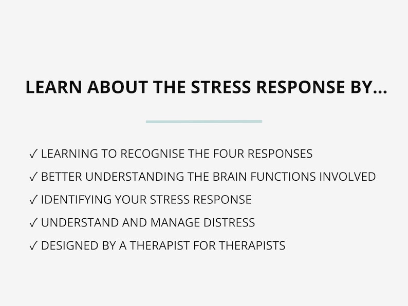 Stress Response Cycle Worksheets: Understanding Emotions (PDF Digital ...