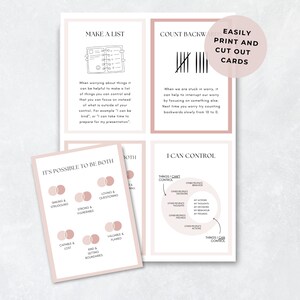 Anxiety Coping Skills Cards