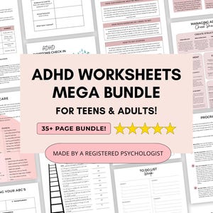 ADHD Worksheets Mega Bundle