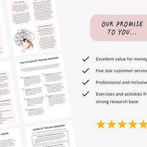 Trauma Bonding Therapy Worksheets for Managing PTSD and Emotional Abuse ...