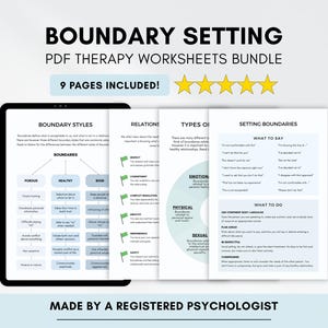 Boundary Setting Therapy Handout with Relationship Coaching and Reacting vs Responding