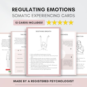 Somatic Healing Exercise Cards: Emotional Regulation, Trauma, PTSD (Digital Download)