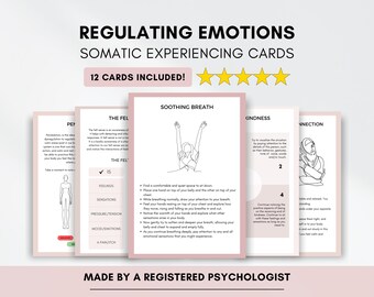 Somatic Healing Exercise Cards: Emotional Regulation, Trauma, PTSD (Digital Download)