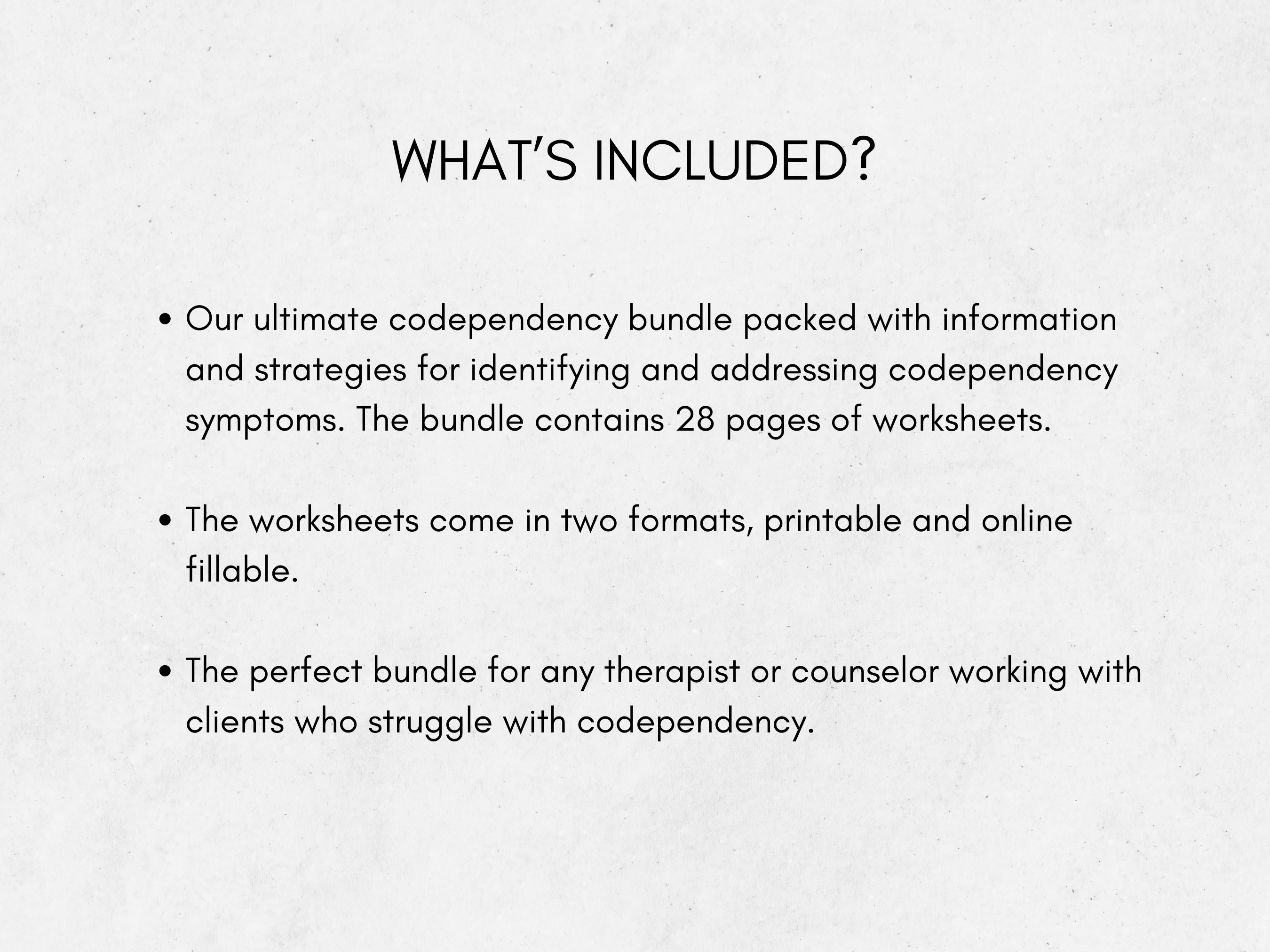 Codependency Worksheets Bundle With Boundary Setting Therapist Resource ...