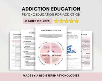 Addiction Recovery Education Bundle: Therapist Counselor Resource (PDF Digital Download)