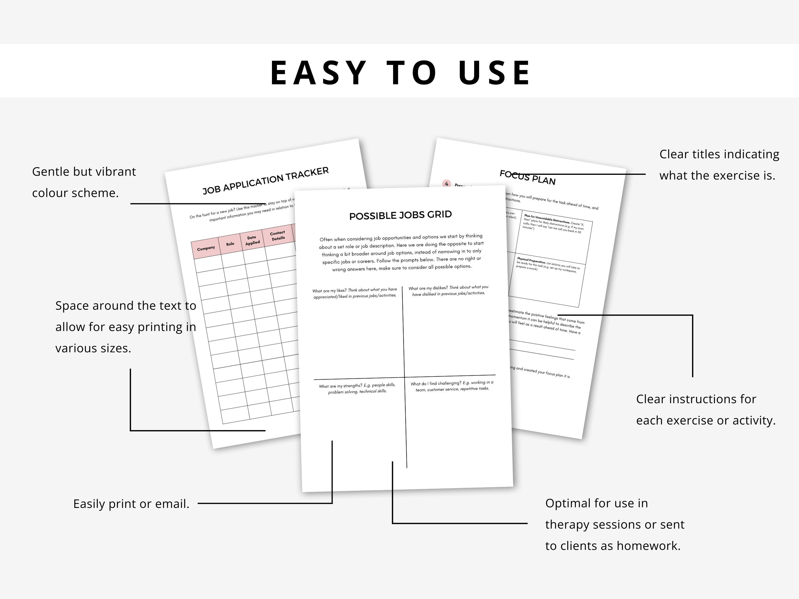 Job Search Worksheets Bundle: Resume, Interview Prep (printable ...