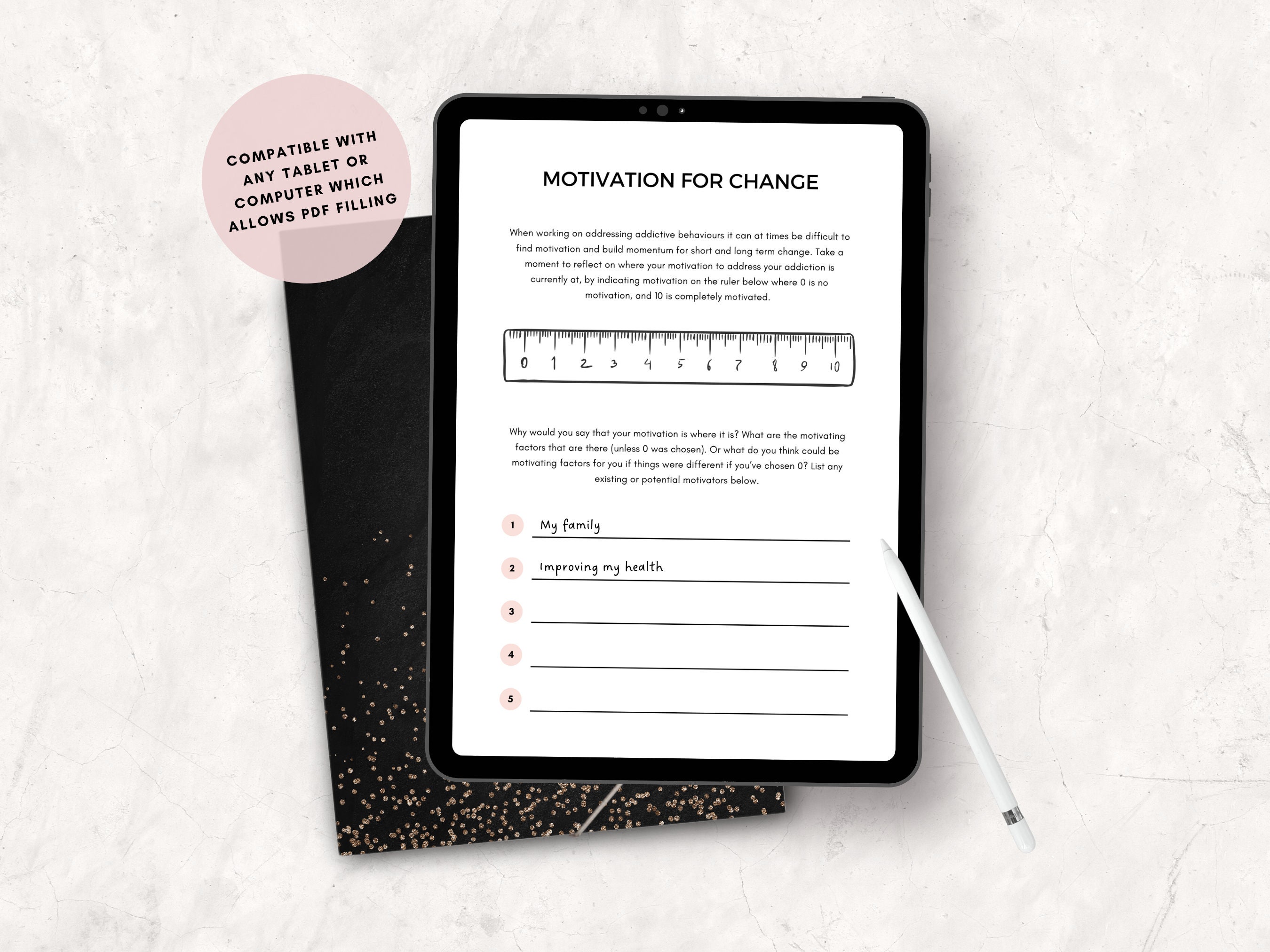 Weekly CBT Motivation Planner