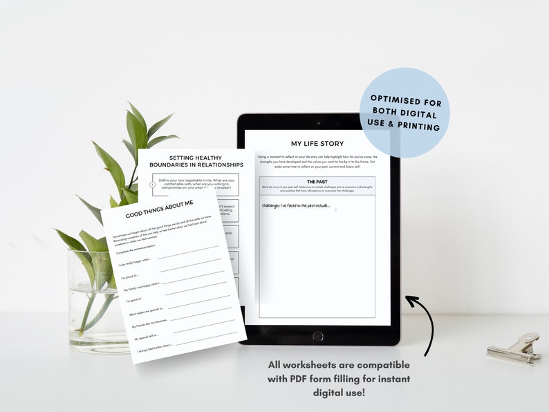 Self-Esteem Worksheets Bundle: Confidence Building