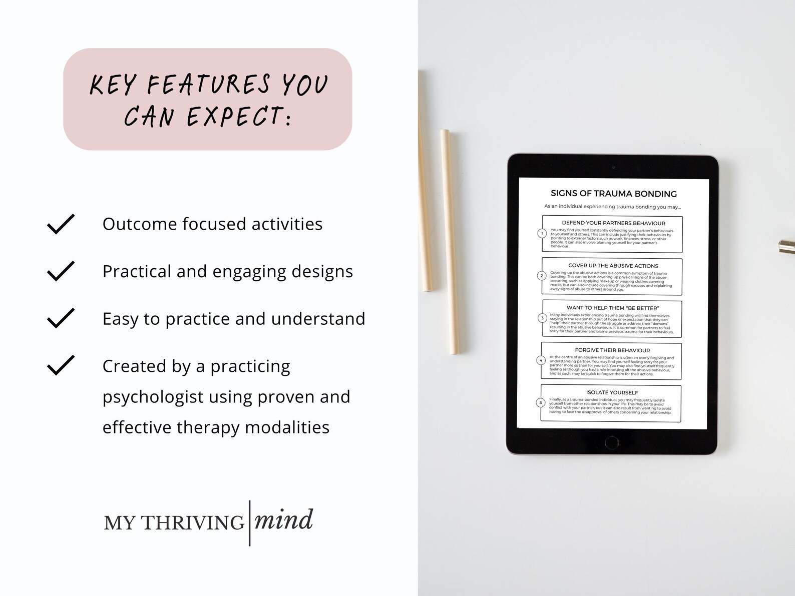 Trauma Bonding Therapy Worksheets for Managing PTSD and Emotional Abuse ...