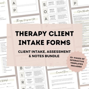 New Client Therapy Consent Form & Onboarding Bundle | Counselor Intake Forms | Psychotherapy Informed Consent | Counselling Resources