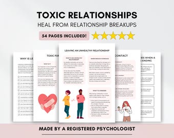 Relationship Worksheets with Healthy Boundary Setting & Gaslighting (PDF Digital Download)
