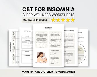 不眠症のための認知行動療法ワークシート：睡眠療法リソース（PDF印刷・記入可能）