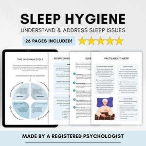 Werkbladen slaaphygiëne: informatiebron voor slapeloosheid en slaapstoornissen (digitale pdf-download)