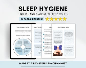Werkbladen slaaphygiëne: informatiebron voor slapeloosheid en slaapstoornissen (digitale pdf-download)