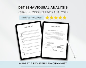 DBT連鎖分析とミッシングリンク療法教育用配布資料（PDFデジタルダウンロード）