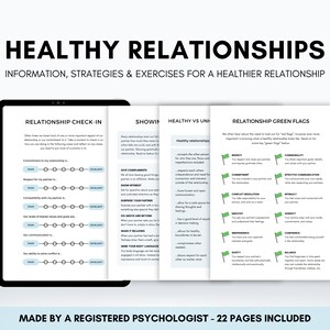 Couples Counselling Therapy Worksheets for Building Healthy Relationships, Conflict Resolution, Effective Communication and Shared Values
