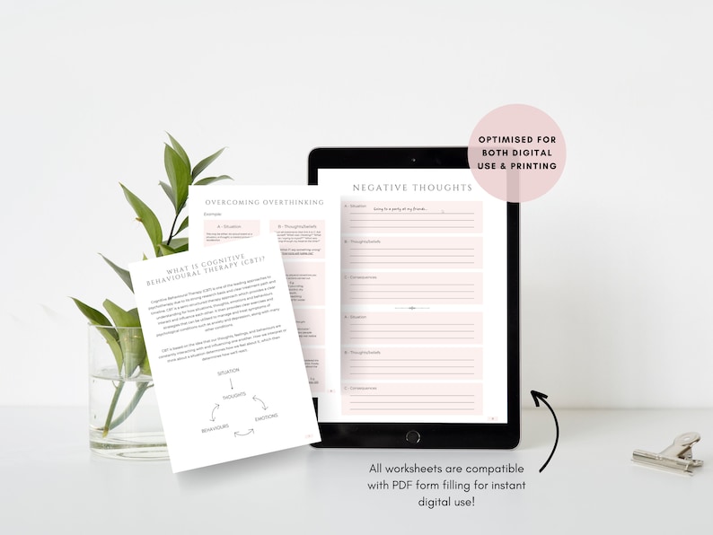 Overthinking Journal for Stress Management