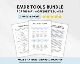 EMDR-werkbladen: bronnen voor traumatherapie voor volwassenen en tieners (digitale pdf-download)
