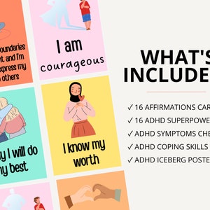 ADHD Superpower Cards for Kids: Confidence & Coping Skills (Printable)