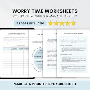 Arkusze terapeutyczne na czas zmartwień: Lęk i uważność (zasoby doradcze)